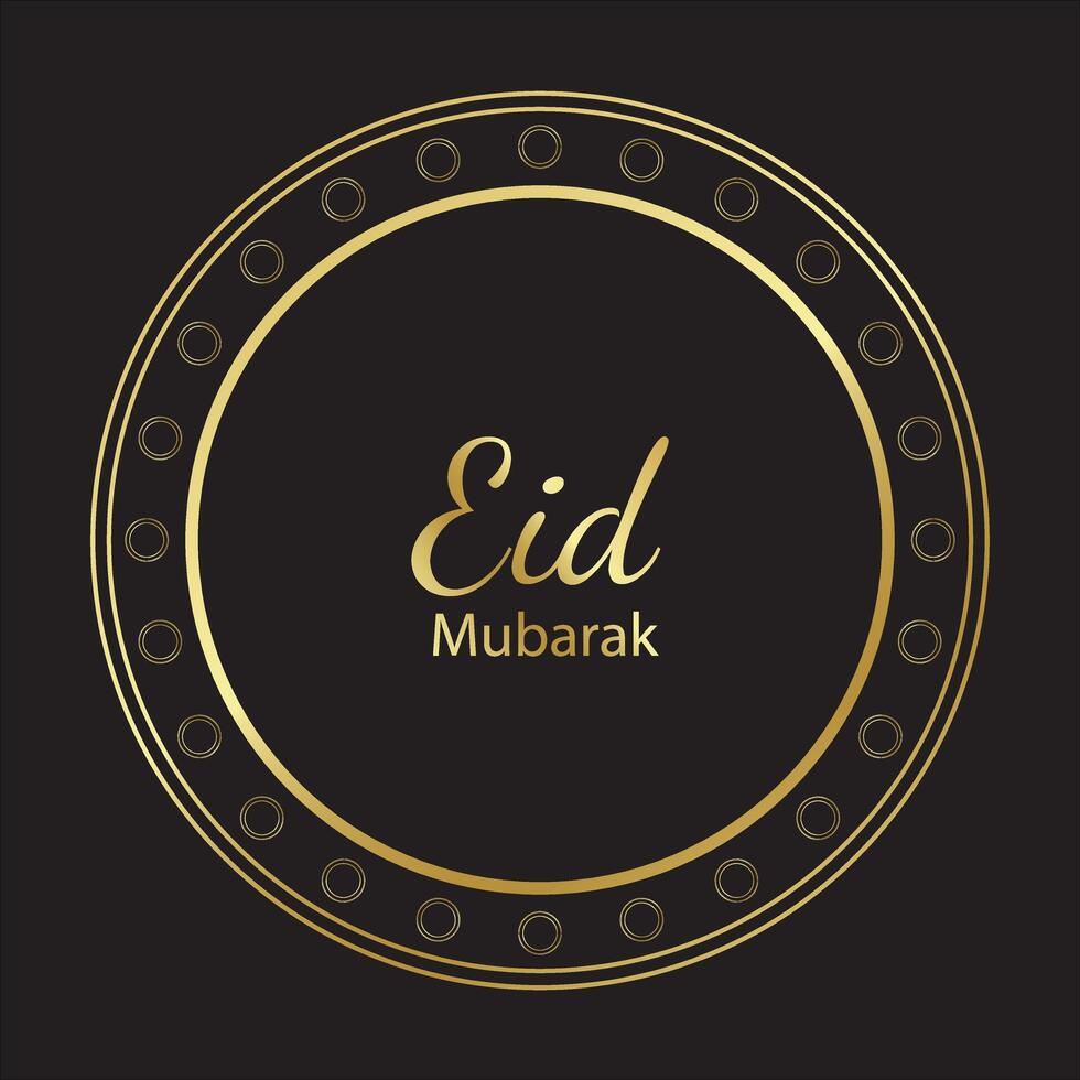 eid mubarak festival card vector