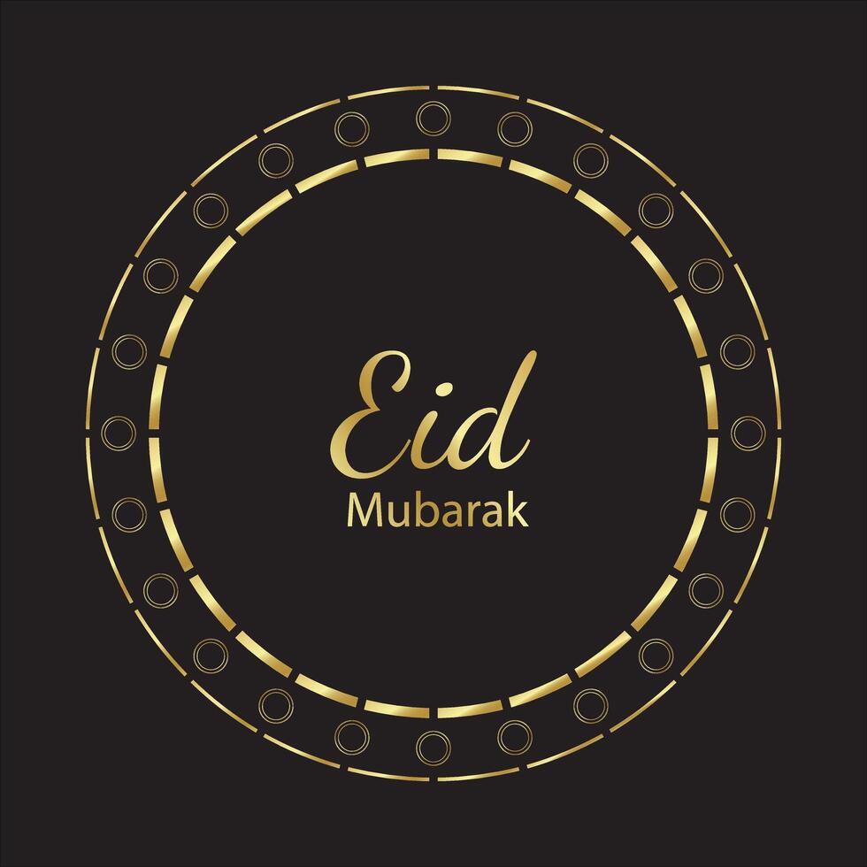 eid mubarak festival card vector
