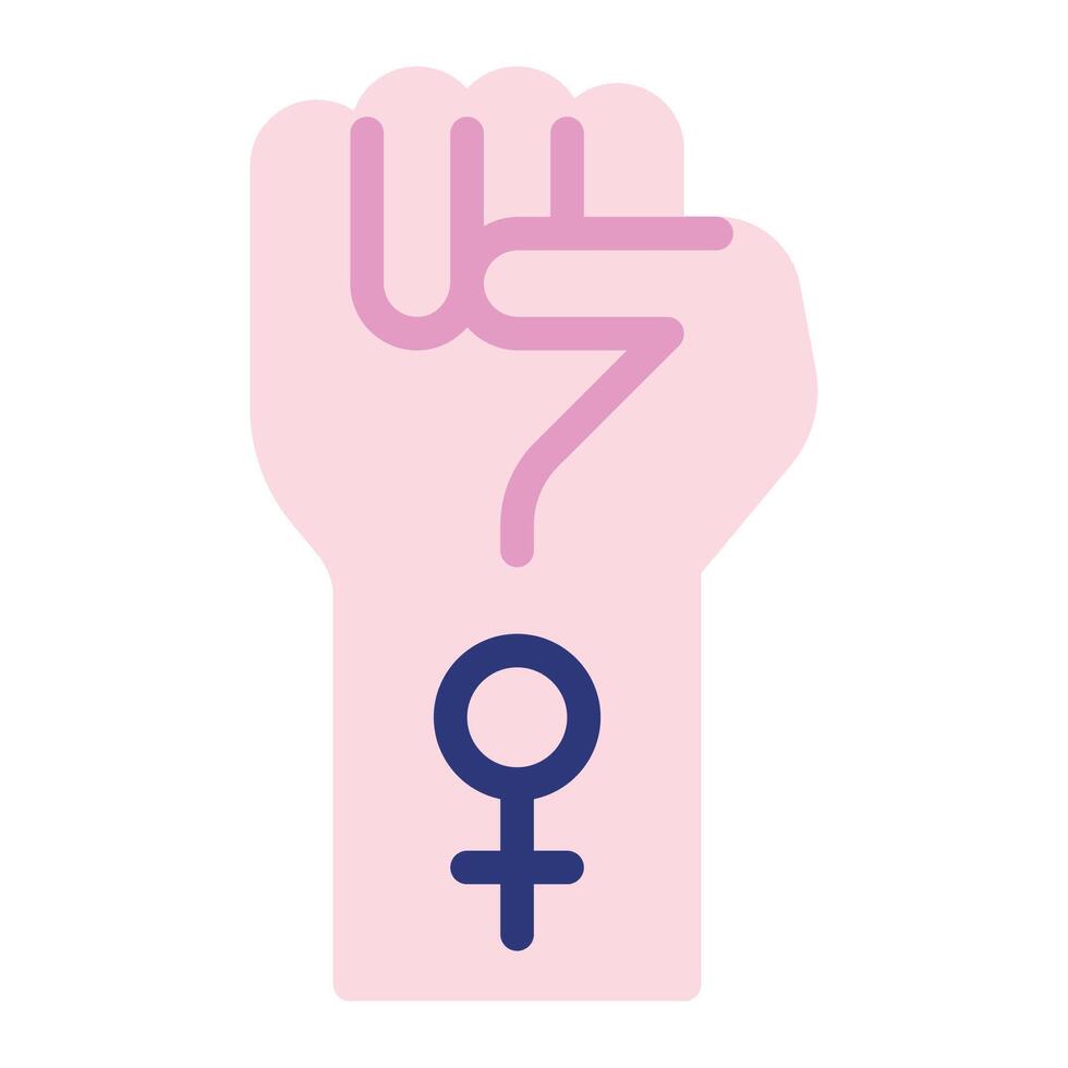 Feminism Icon Illustration for web, app, infographic, etc vector