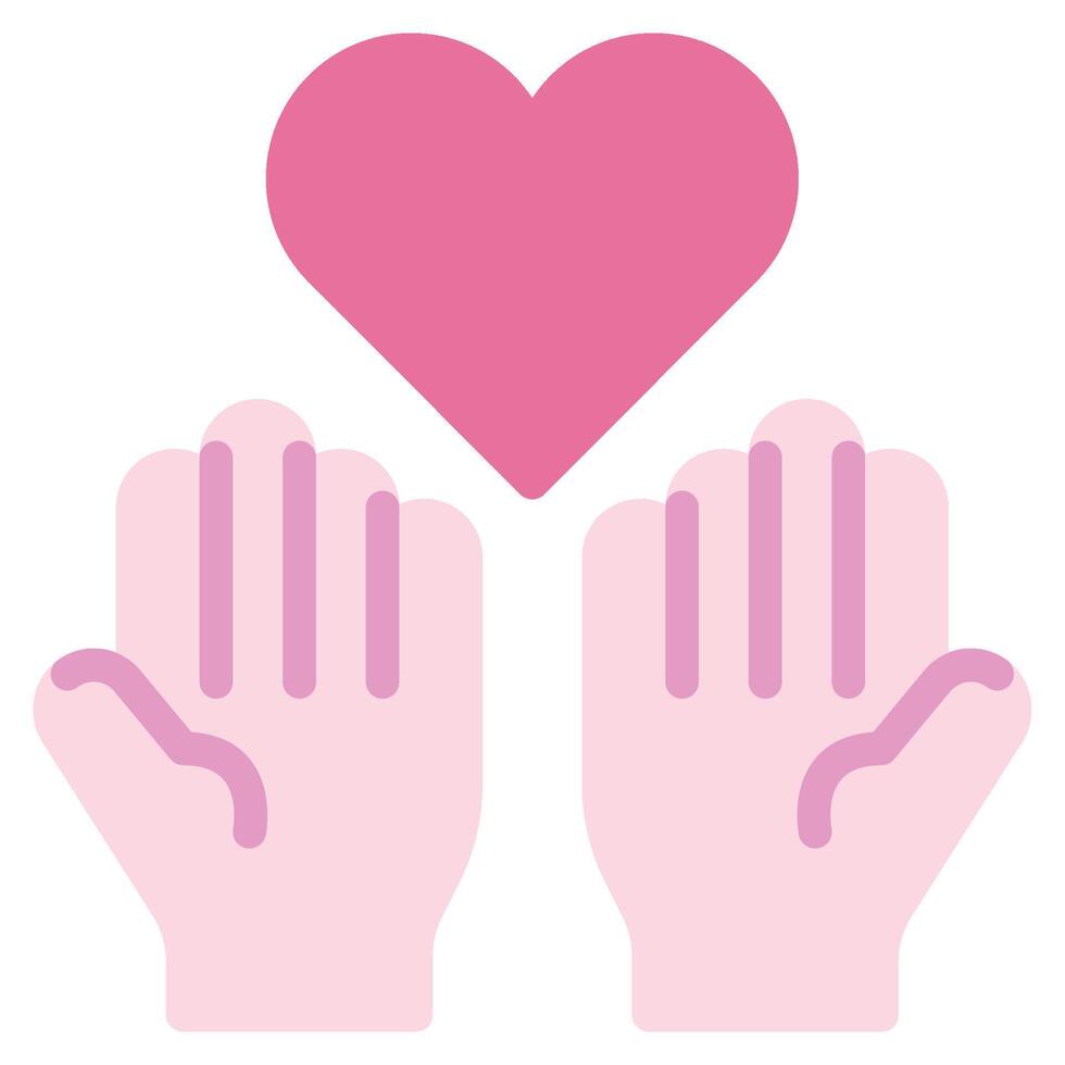 Compassion Icon Illustration for web, app, infographic, etc vector
