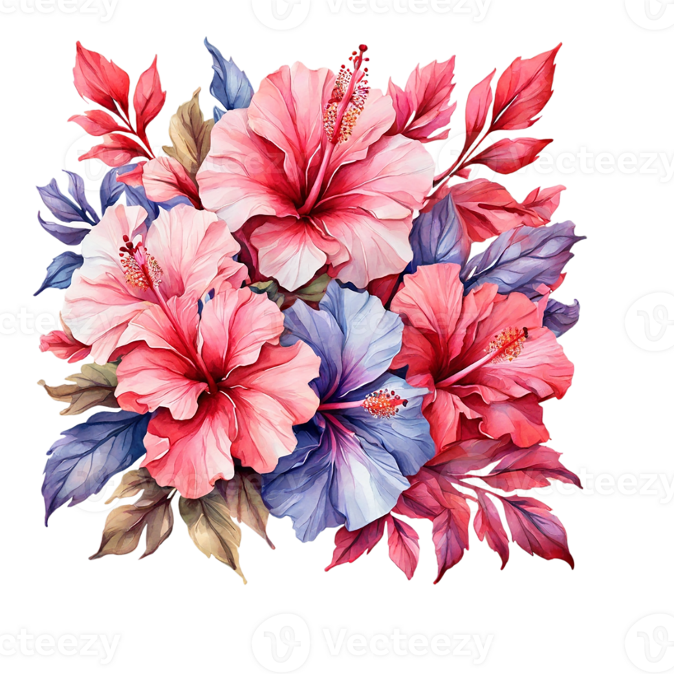 AI generated Watercolor Flower Bouquet png