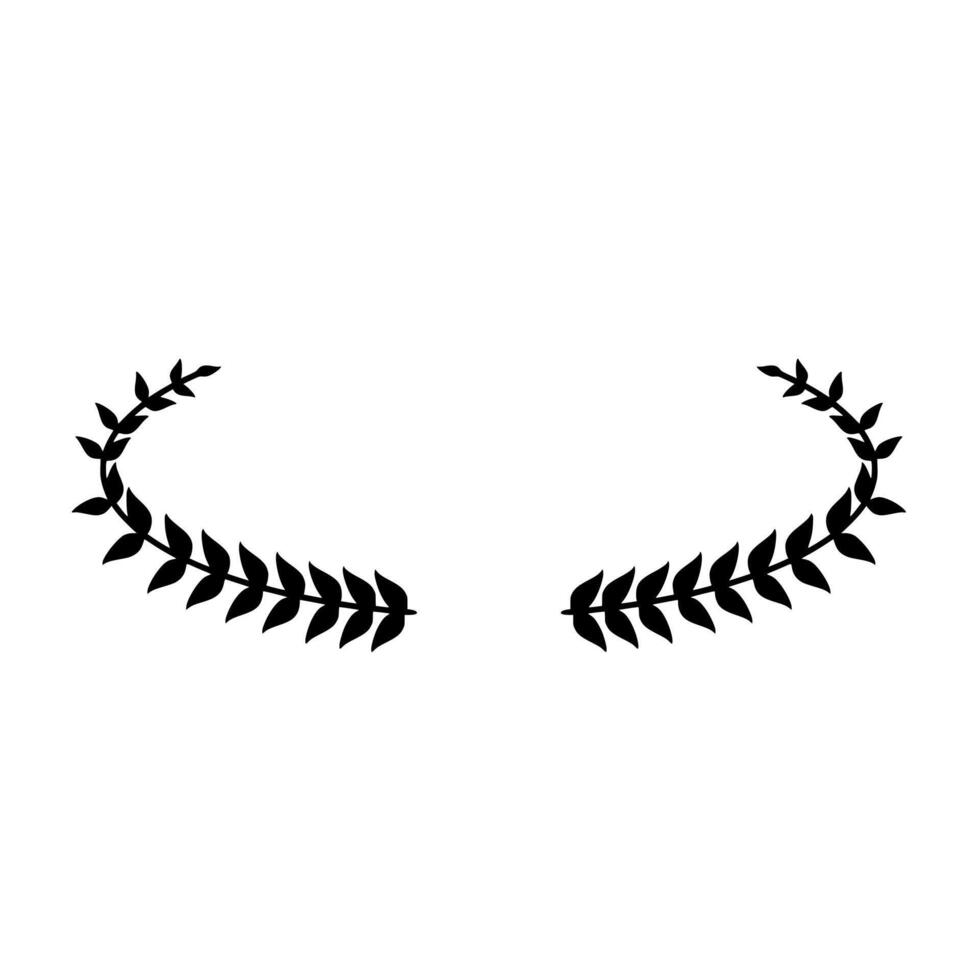 laurel wreath symbol icon vector illustration graphic design