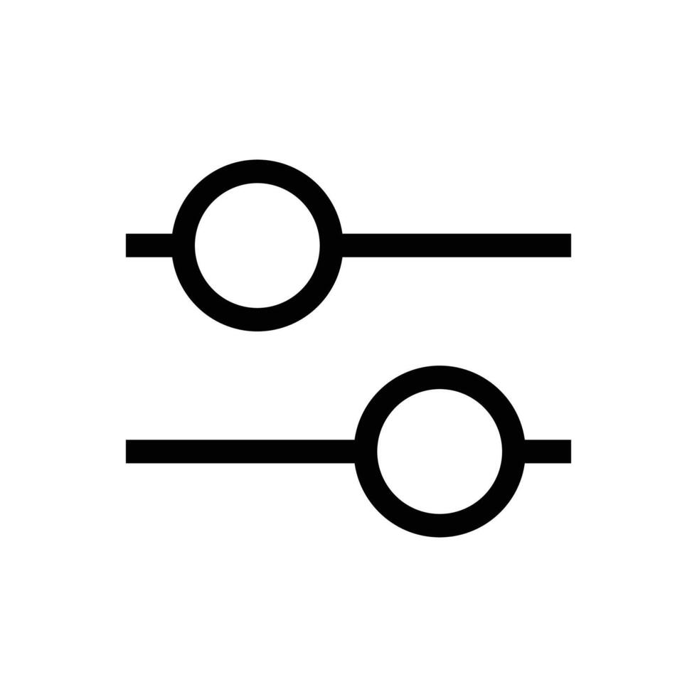 Vector of Filter Icon. Filter Logo. Isolated on White Background.