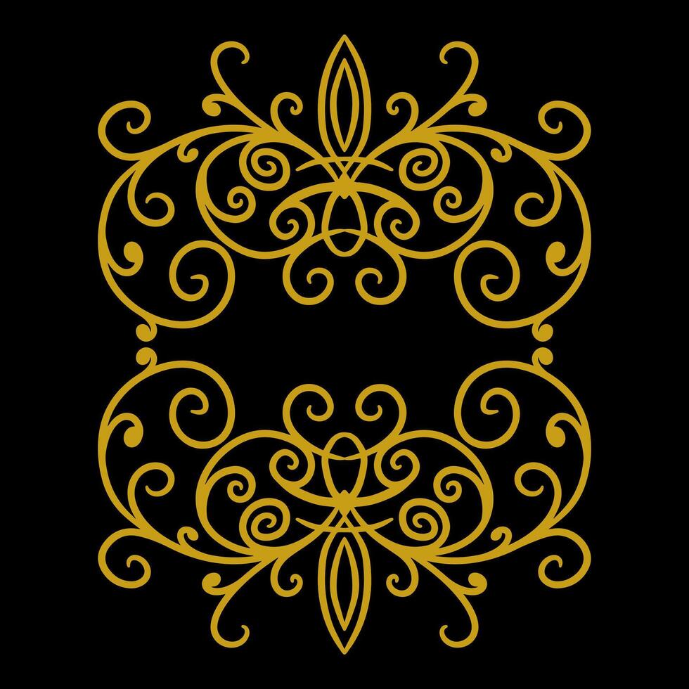 Vintage border design ornament wedding decoration vector