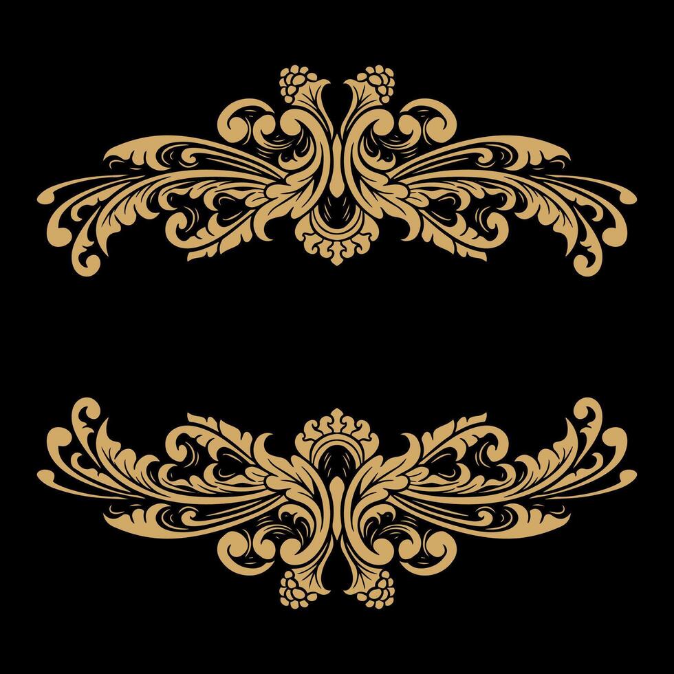 Vector frame ornament vintage classic element decoration