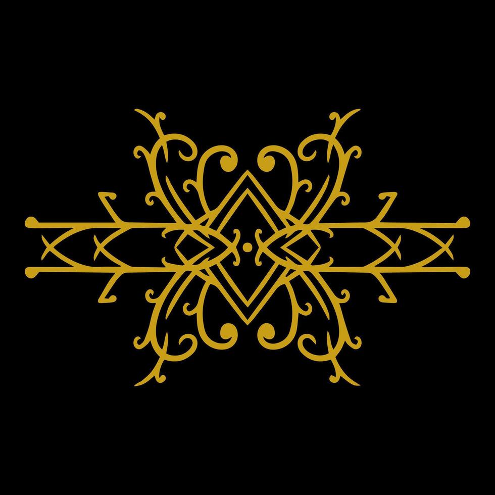 Vintage border design ornament wedding decoration vector