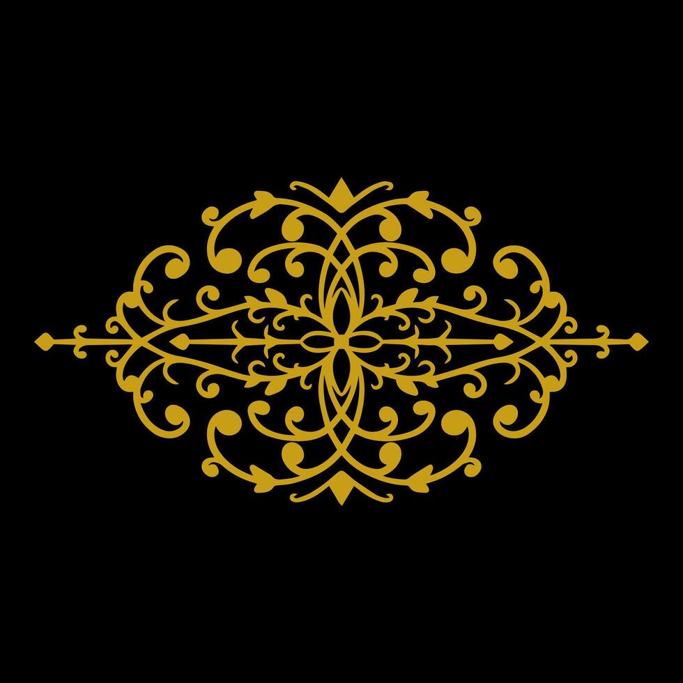 Vintage border design ornament wedding decoration vector