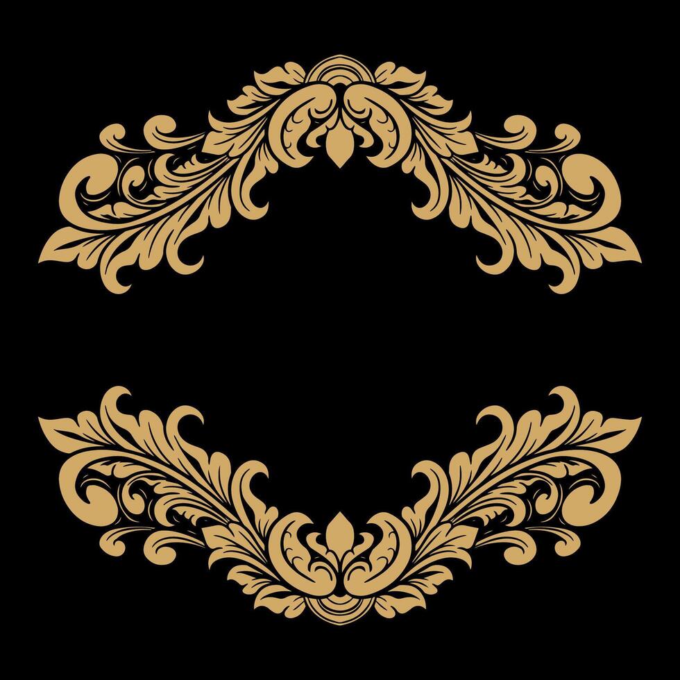 Vector frame ornament vintage classic element decoration