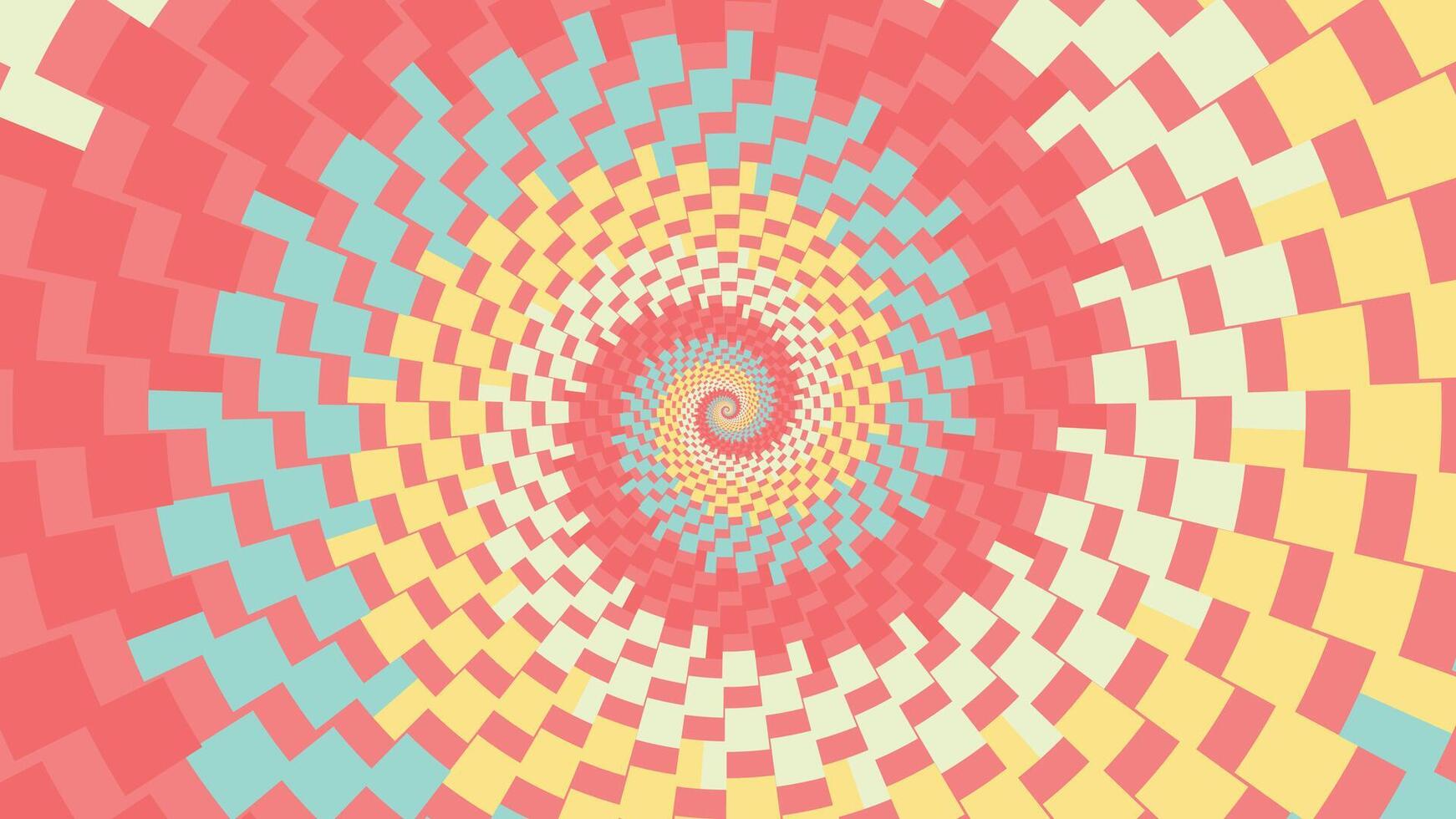 Abstract spiral dotted vortex style urgency background. vector