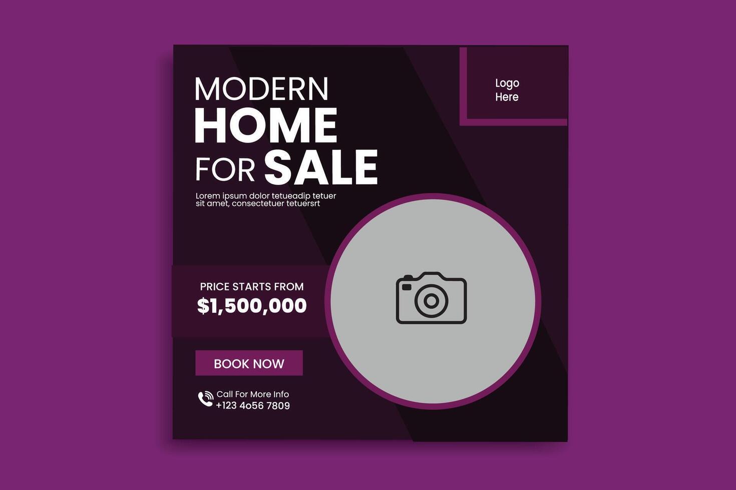Real Estate Social media post vector