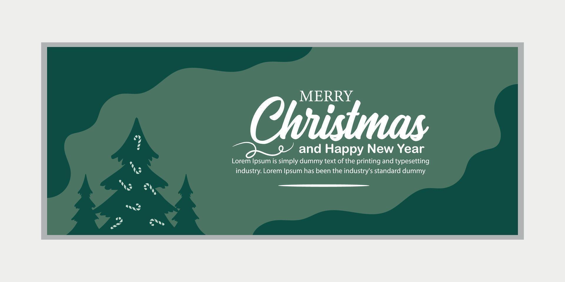 merry christmas banner set and happy new year banner, social media cover and web banner,Merry Christmas design for greeting card, vector