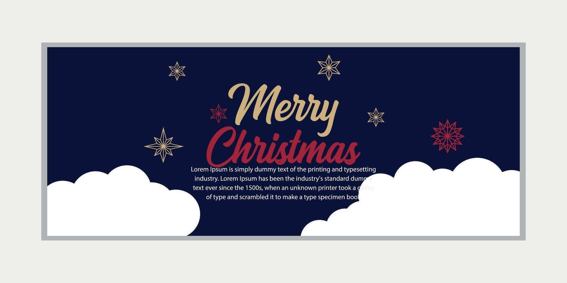 merry christmas banner set and happy new year banner, social media cover and web banner,Merry Christmas design for greeting card, vector