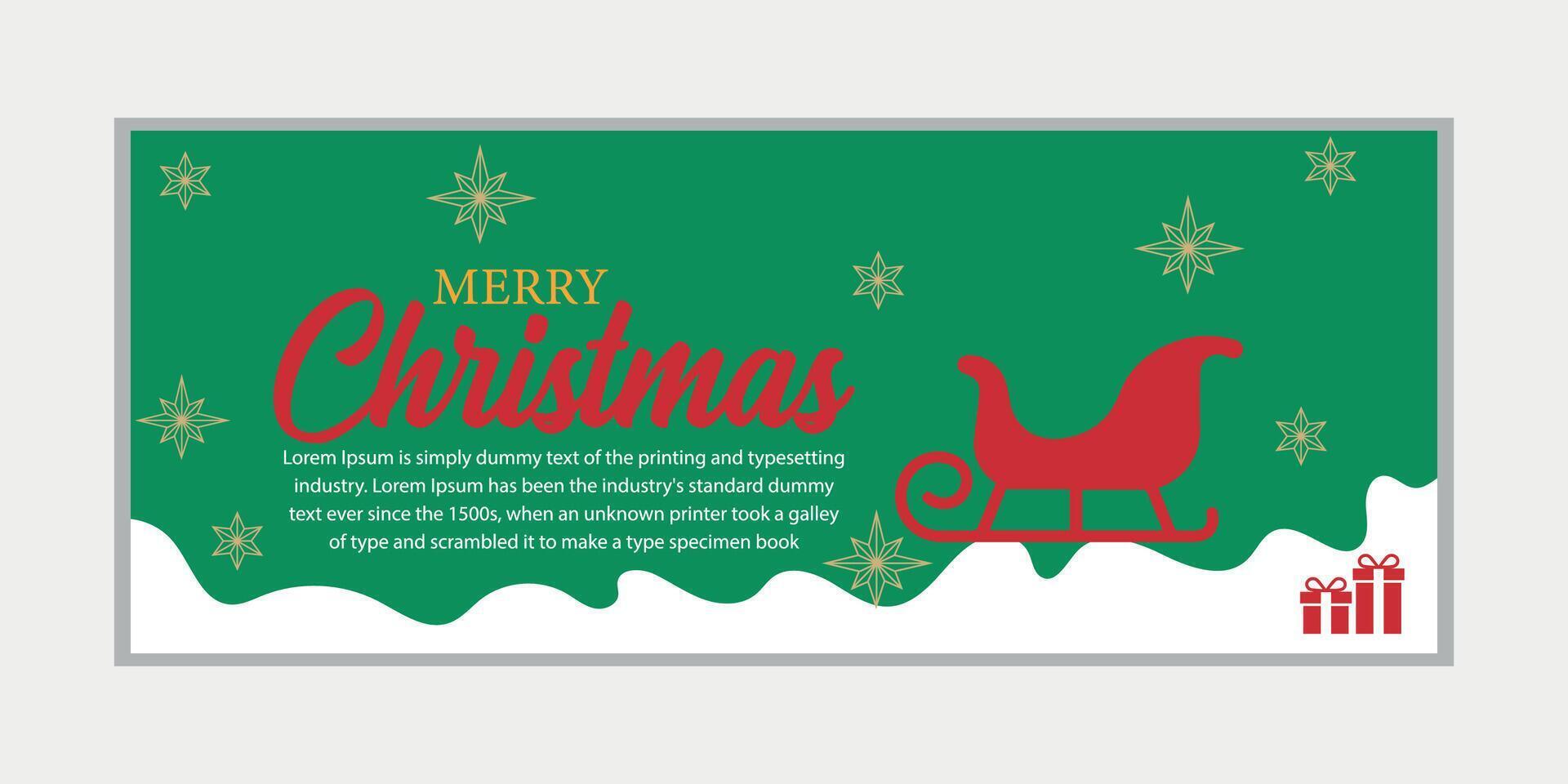 merry christmas banner set and happy new year banner, social media cover and web banner,Merry Christmas design for greeting card, vector