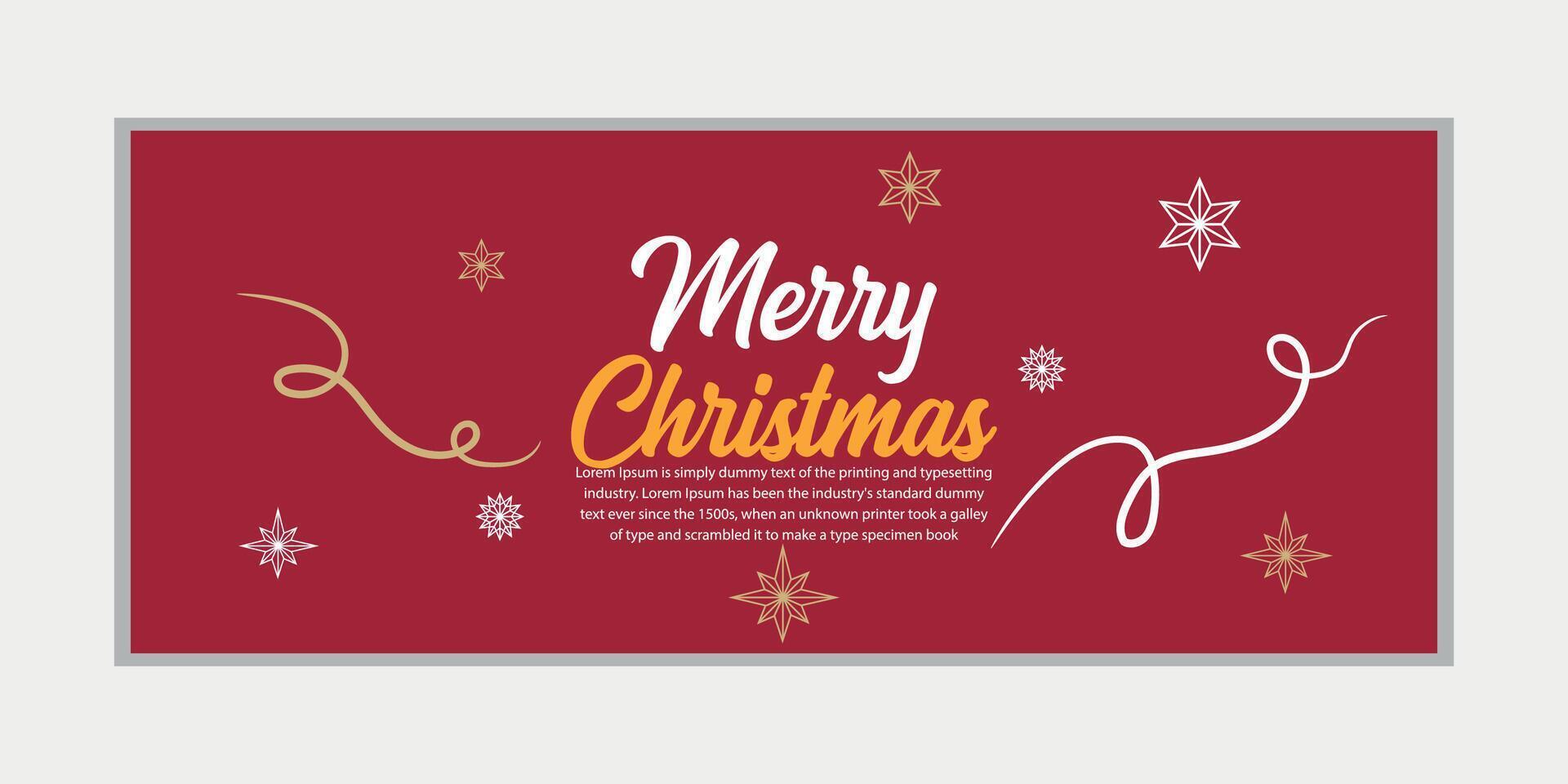 alegre Navidad bandera conjunto y contento nuevo año bandera, social medios de comunicación cubrir y web bandera, feliz Navidad diseño para saludo tarjeta, vector