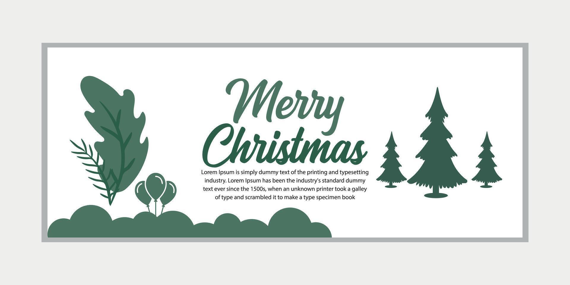 merry christmas banner set and happy new year banner, social media cover and web banner,Merry Christmas design for greeting card, vector