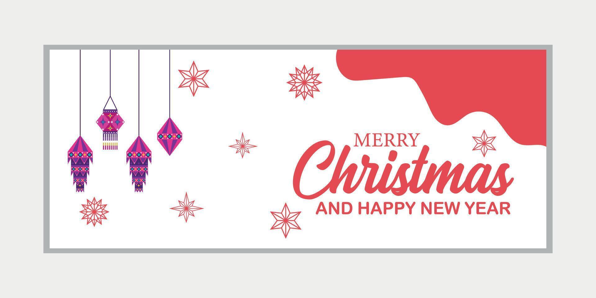 merry christmas banner set and happy new year banner, social media cover and web banner,Merry Christmas design for greeting card, vector