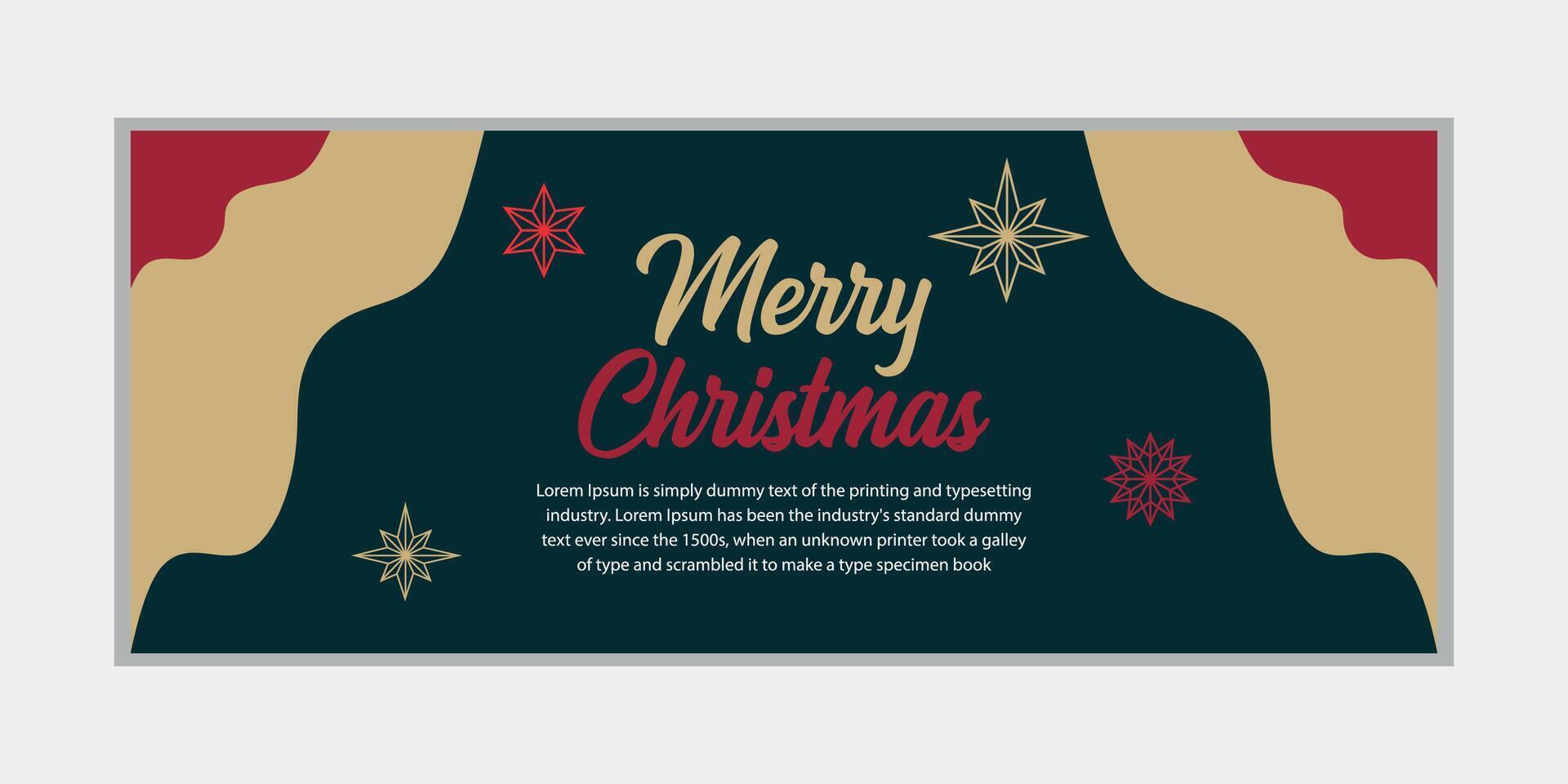 merry christmas banner set and happy new year banner, social media cover and web banner,Merry Christmas design for greeting card, vector