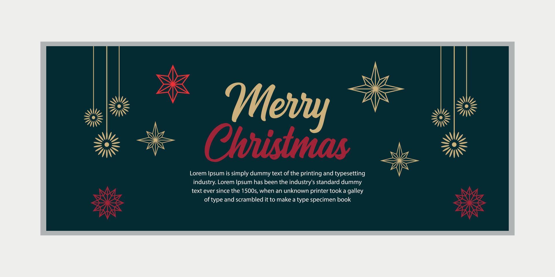 merry christmas banner set and happy new year banner, social media cover and web banner,Merry Christmas design for greeting card, vector