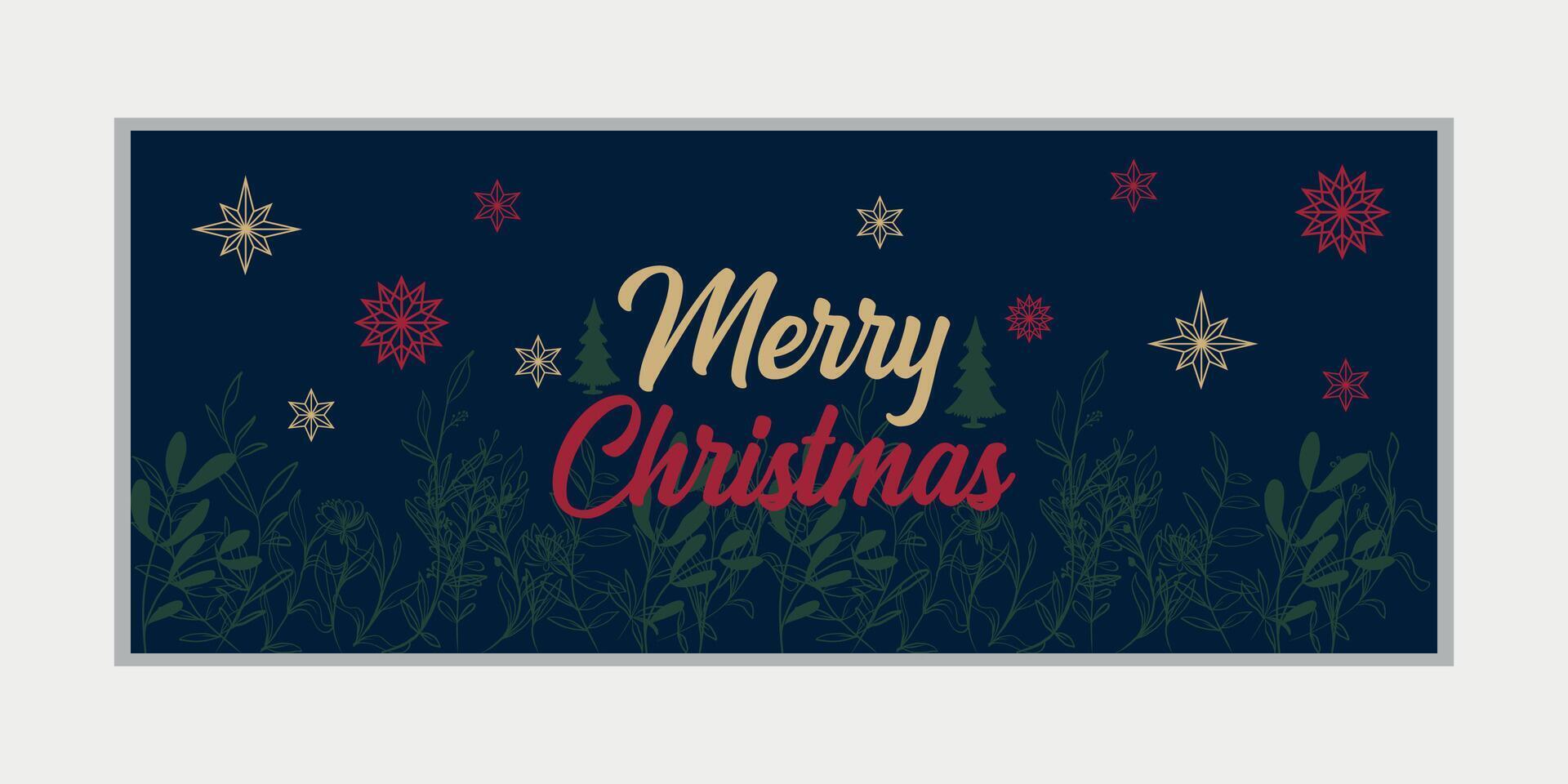 merry christmas banner set and happy new year banner, social media cover and web banner vector