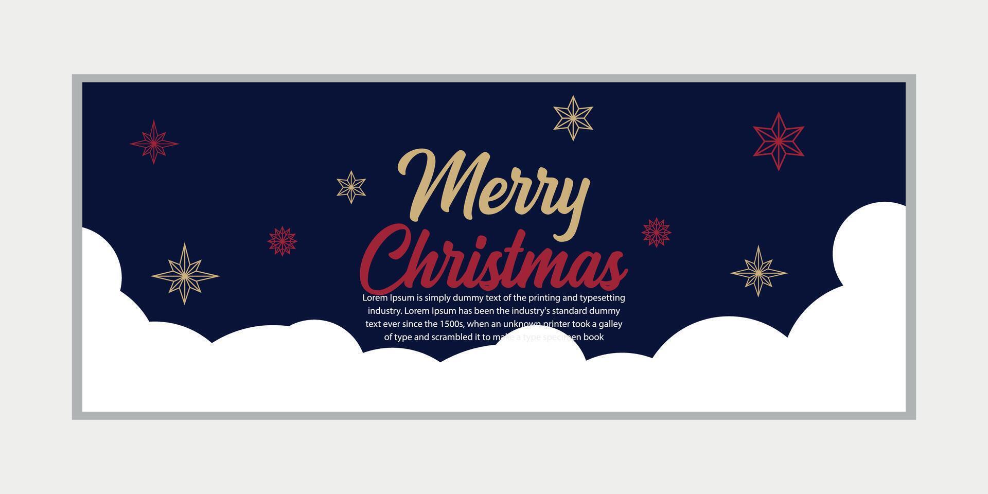 merry christmas banner set and happy new year banner, social media cover and web banner,Merry Christmas design for greeting card, vector