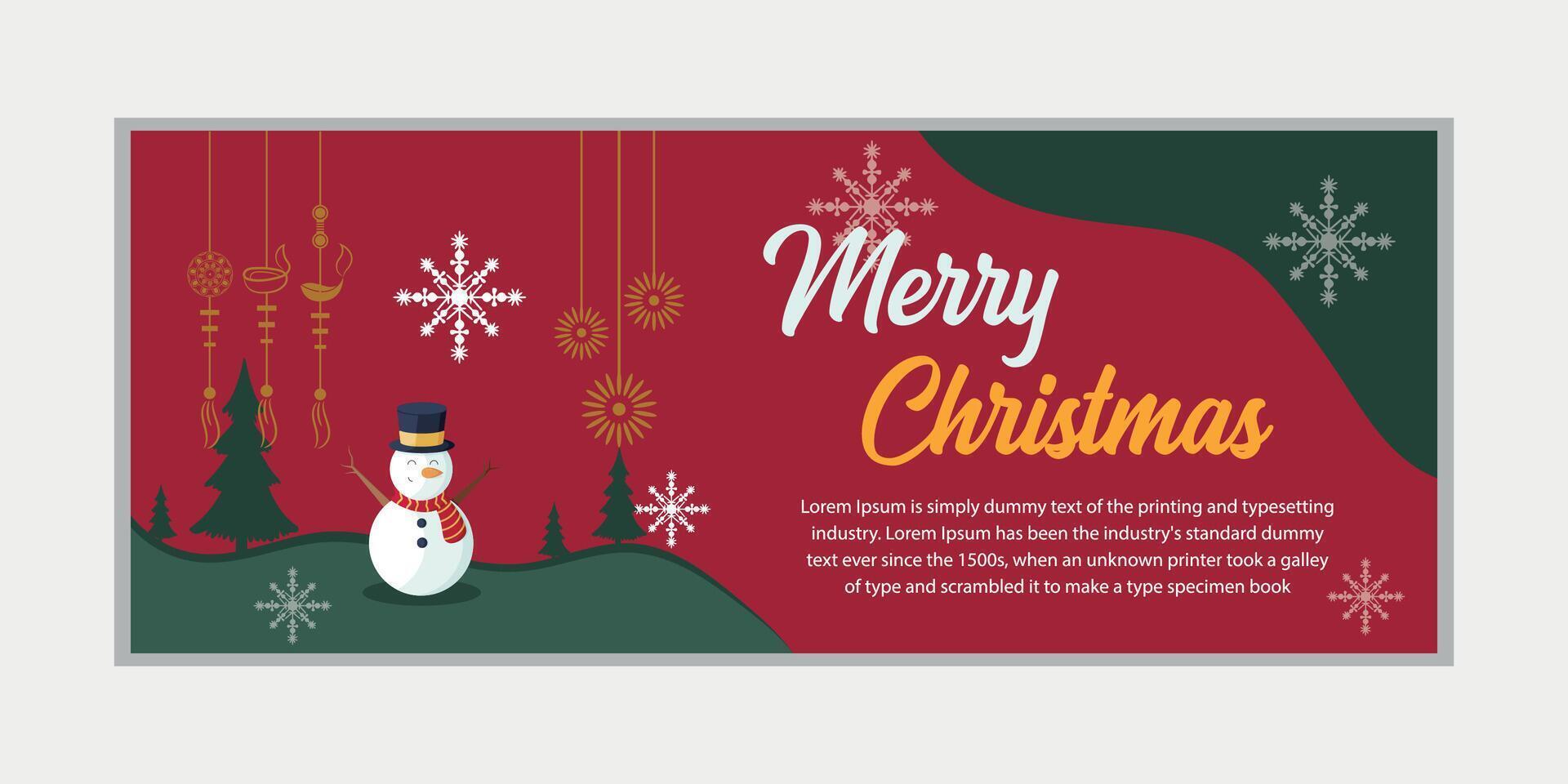 merry christmas banner set and happy new year banner, social media cover and web banner,Merry Christmas design for greeting card, vector