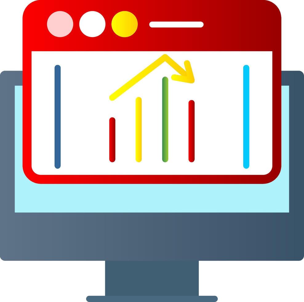 Down Flat Gradient Icon 42400205 Vector Art at Vecteezy