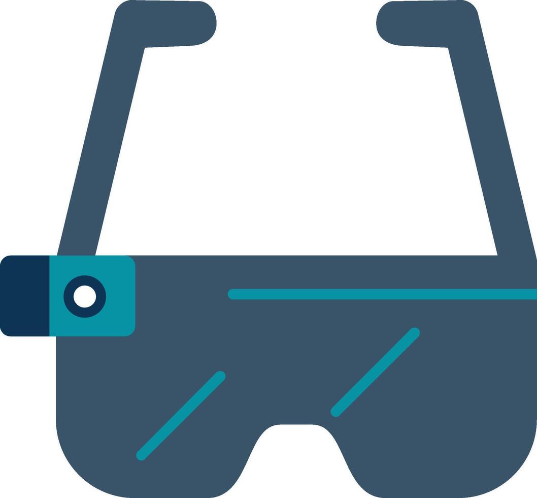 Ar Glasses Flat Gradient  Icon vector