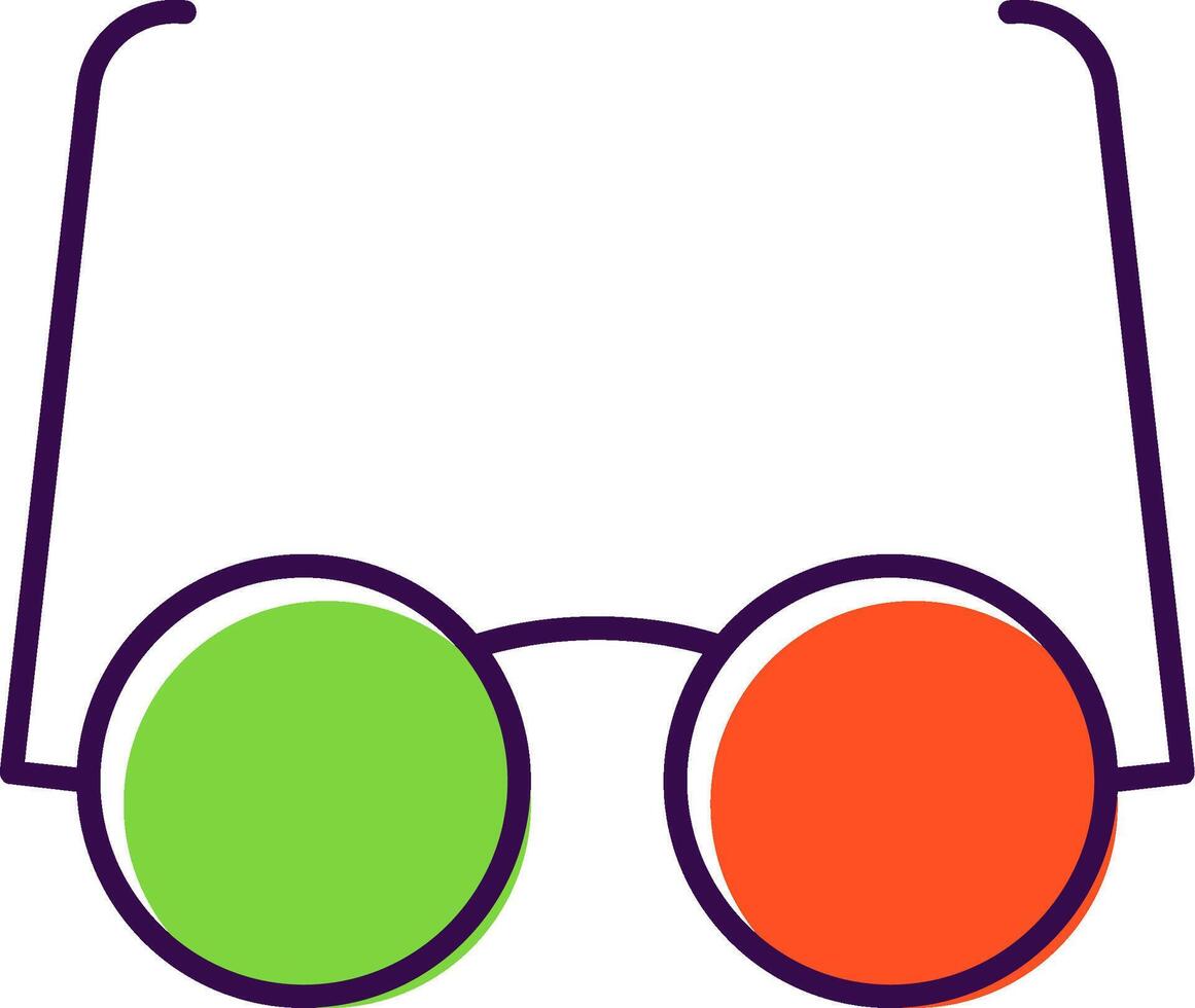 Goggles Filled  Icon vector