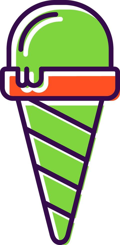 Ice Cream Filled  Icon vector