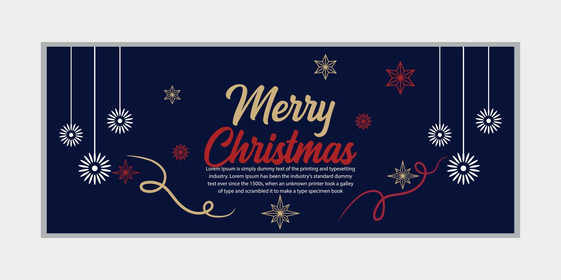 merry christmas banner set and happy new year banner, social media cover and web banner,Merry Christmas design for greeting card, vector