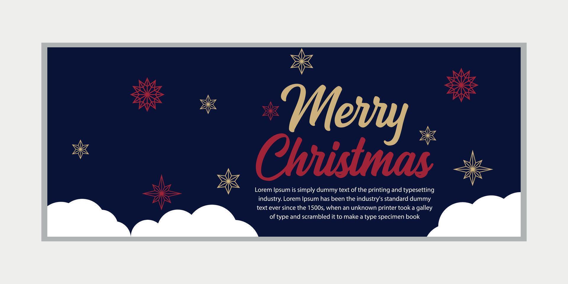 merry christmas banner set and happy new year banner, social media cover and web banner,Merry Christmas design for greeting card, vector