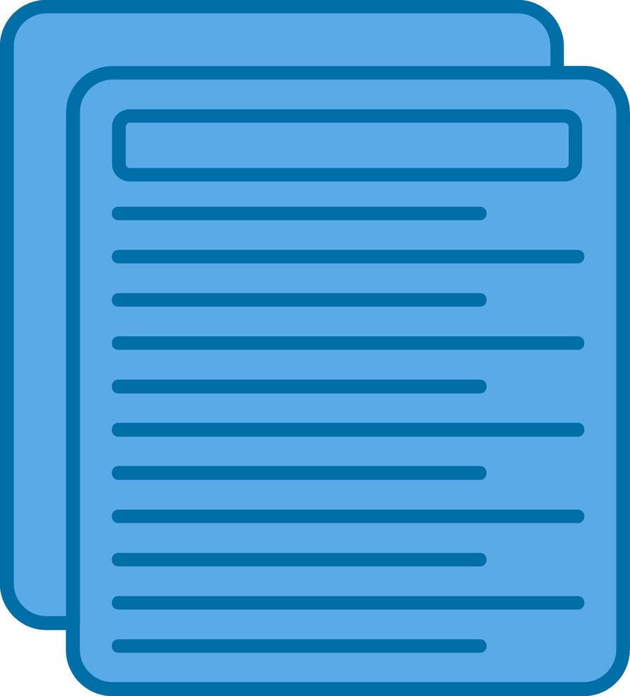 Letter Filled Blue  Icon vector