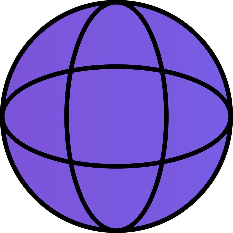Globe Line Filled Gradient  Icon vector