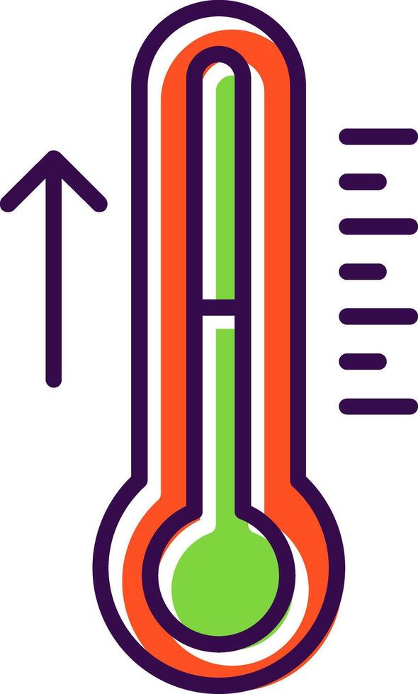 Thermometer Filled  Icon vector