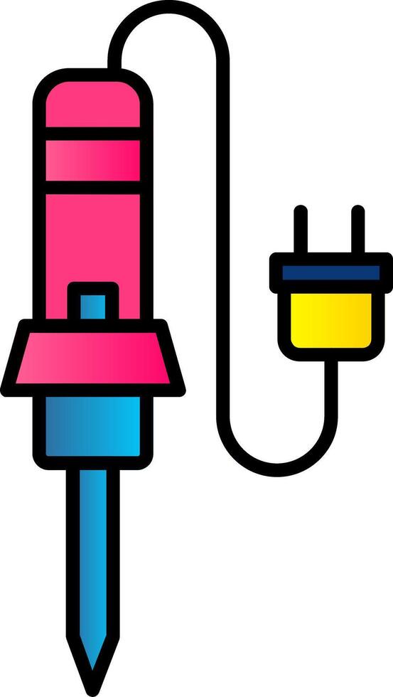 Welding Equipment Line Filled Gradient  Icon vector