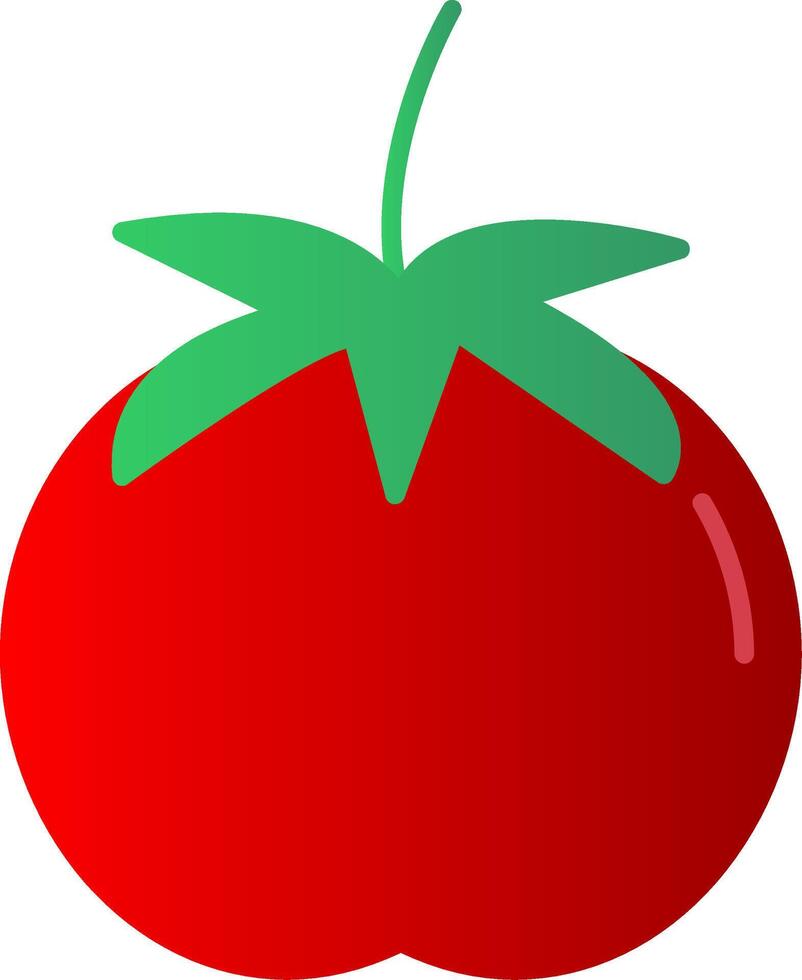 tomate plano degradado icono vector
