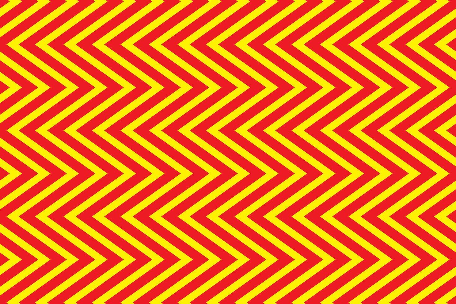 modern simple abstract red color vertical line zig zag pattern on yellow color background vector