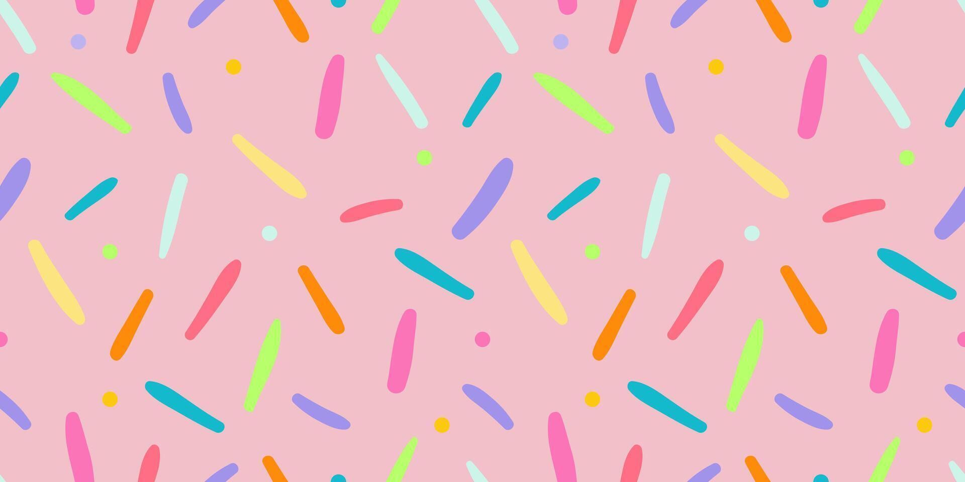 Simple Sprinkle Pattern vector. Seamless Confetti illustration. vector