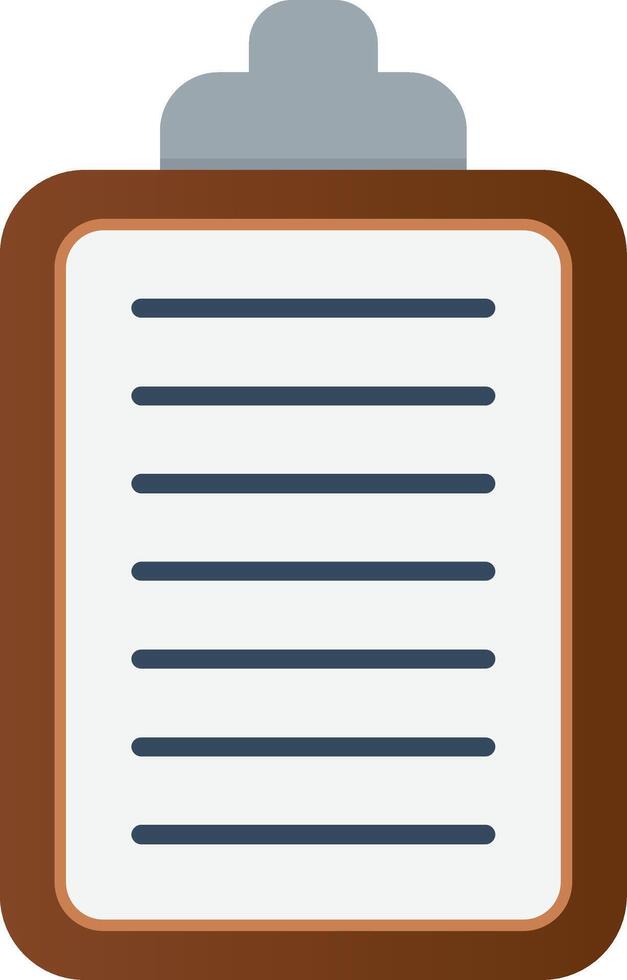 Clipboard Flat Gradient  Icon vector