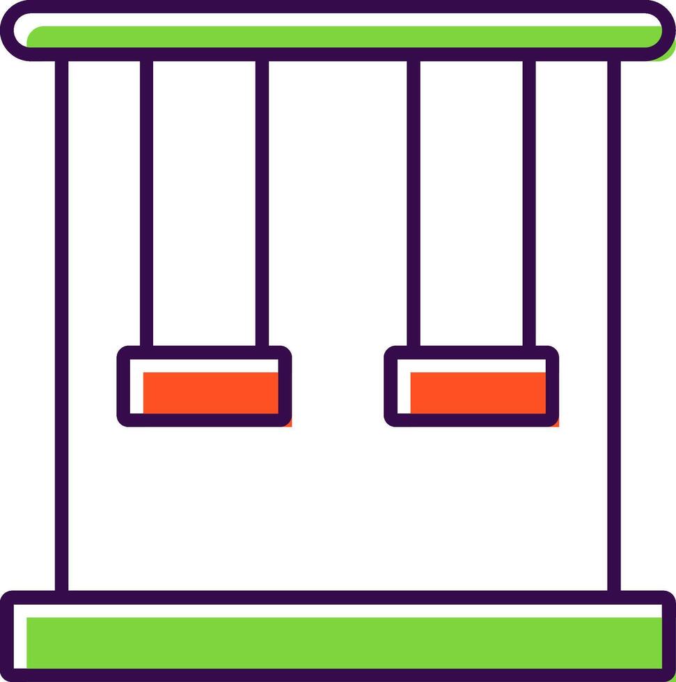 Trapeze Filled  Icon vector