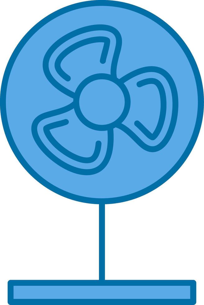 Fan Filled Blue  Icon vector