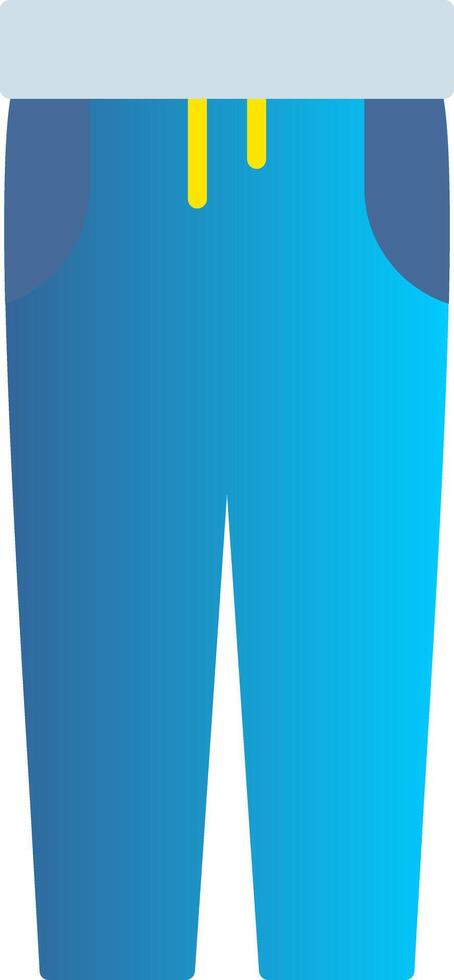 pantalones plano degradado icono vector