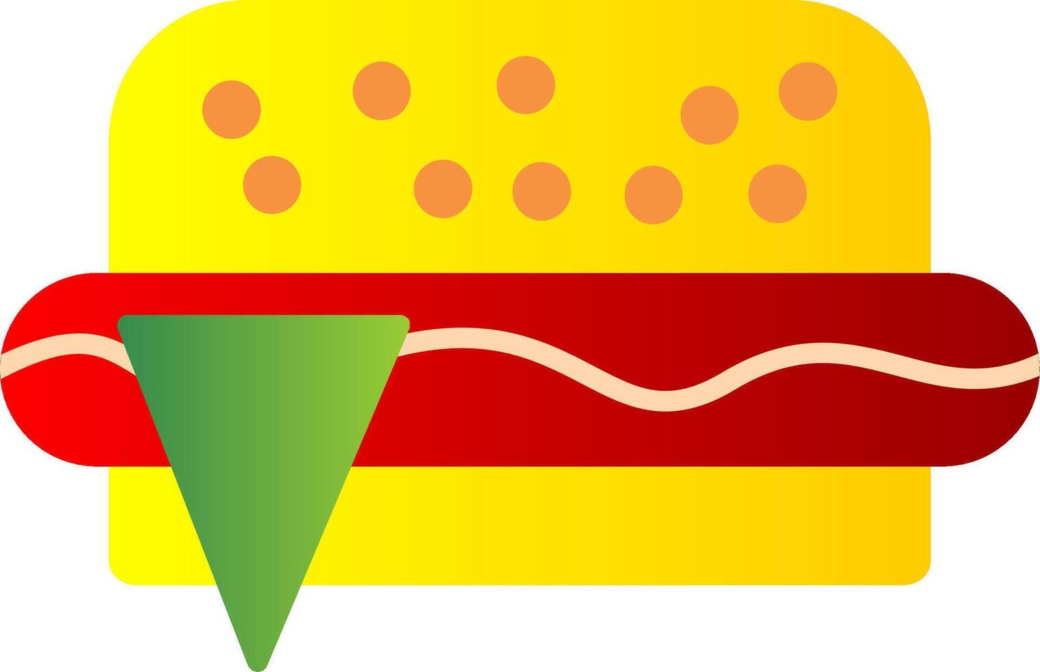 Fast Food Flat Gradient  Icon vector