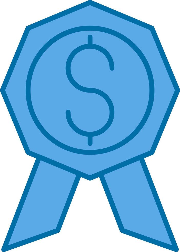 Best Price Filled Blue  Icon vector