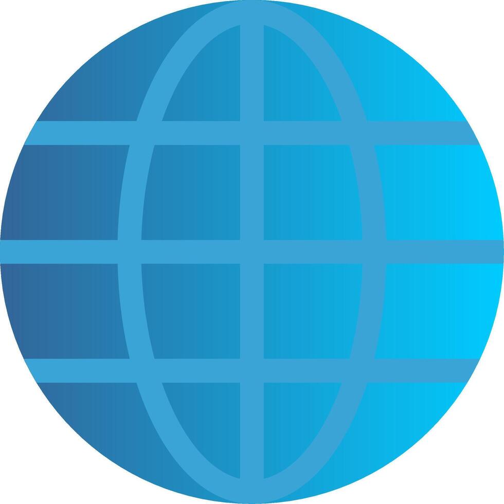 World Flat Gradient  Icon vector