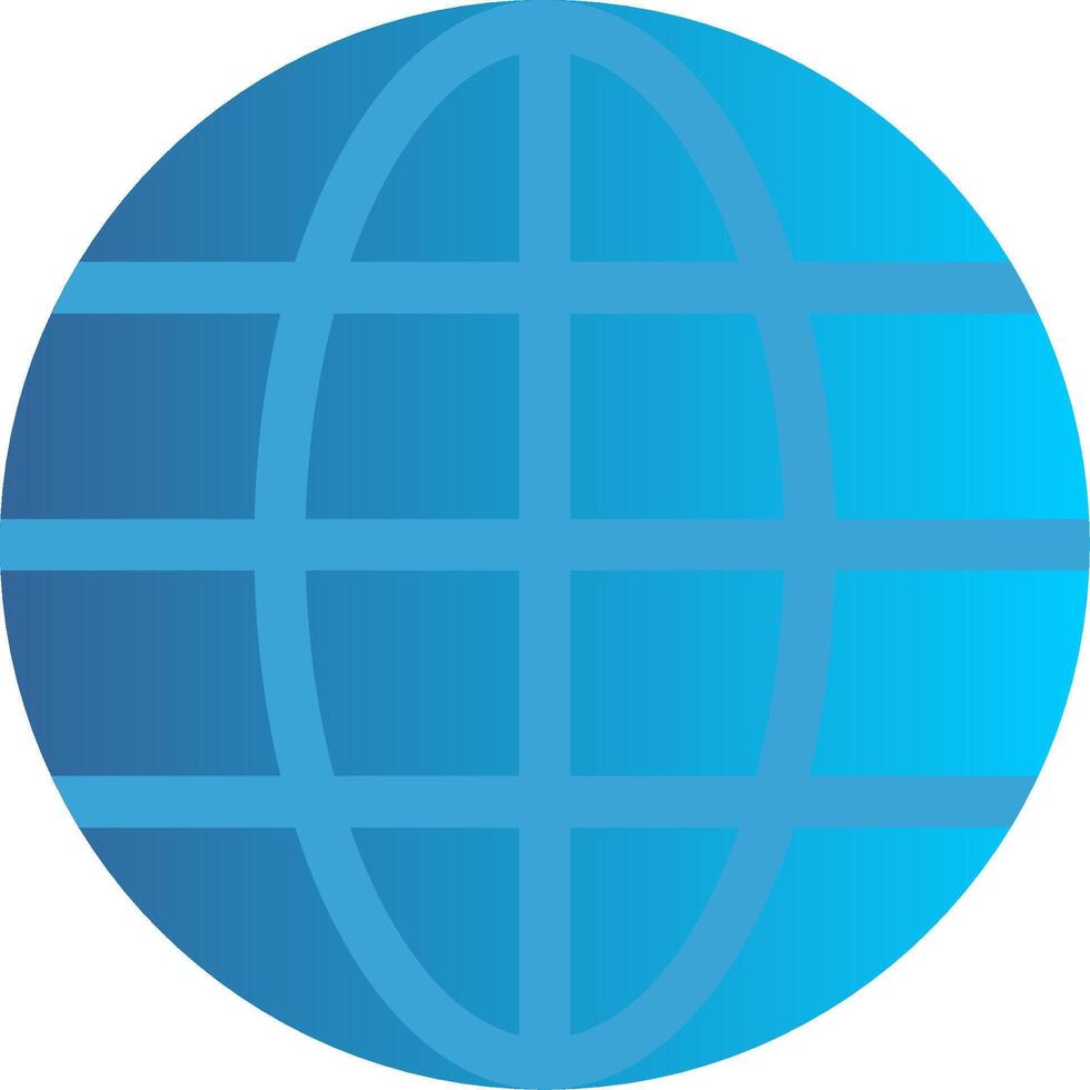 World Flat Gradient  Icon vector