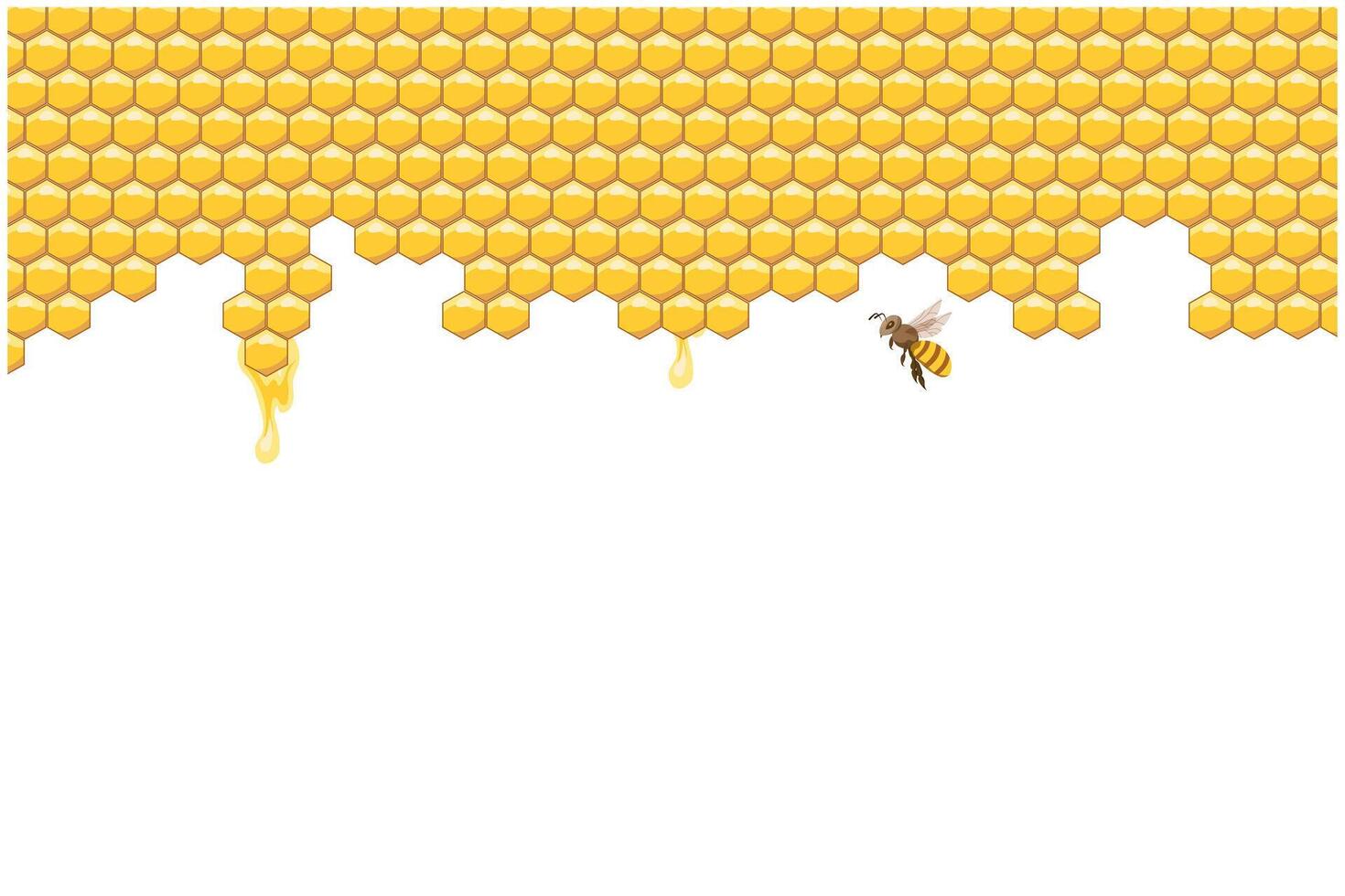 abeja colmena, resumen panales y abejas en un blanco antecedentes. ilustración. vector