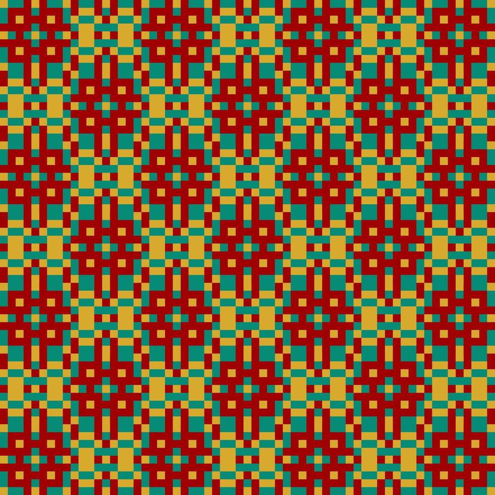 Abstract Islamic Geometric Pattern Pixel Design vector