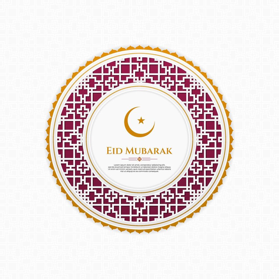 oriental saludo diseño para cultura o islámico tema, especialmente para Ramadán o eid Mubarak vector