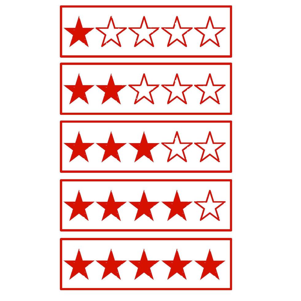 star stamp for marking or rating vector